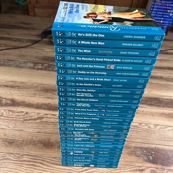 Vintage Jo Beverley Historical Romance Novels | 1990s-2000s  Lot of 30 Silhouette Romance GREEN COVER 2000s SERIES Books